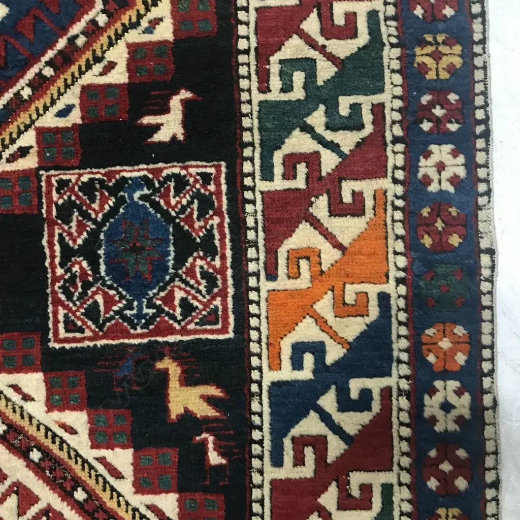 An Arjiman, Shirvan runner. Dated either 1895 or 1927. 337 x 167cm. Image 1++