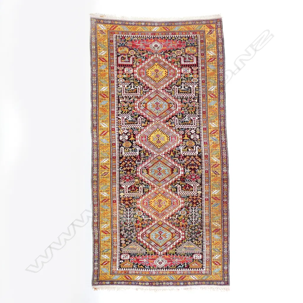 A good Arjiman, Shirvan runner. Second half 19thC. 293 x 151cm. Image 1++
