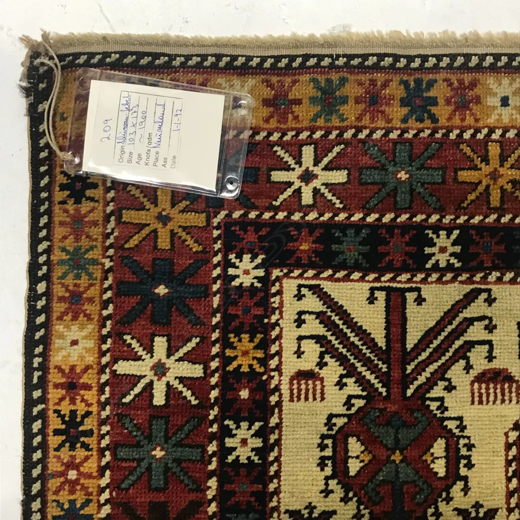 A Mihrabi Chukhanly, Shirvan prayer rug. Circa 1900. 173 x 105cm. Image 1++