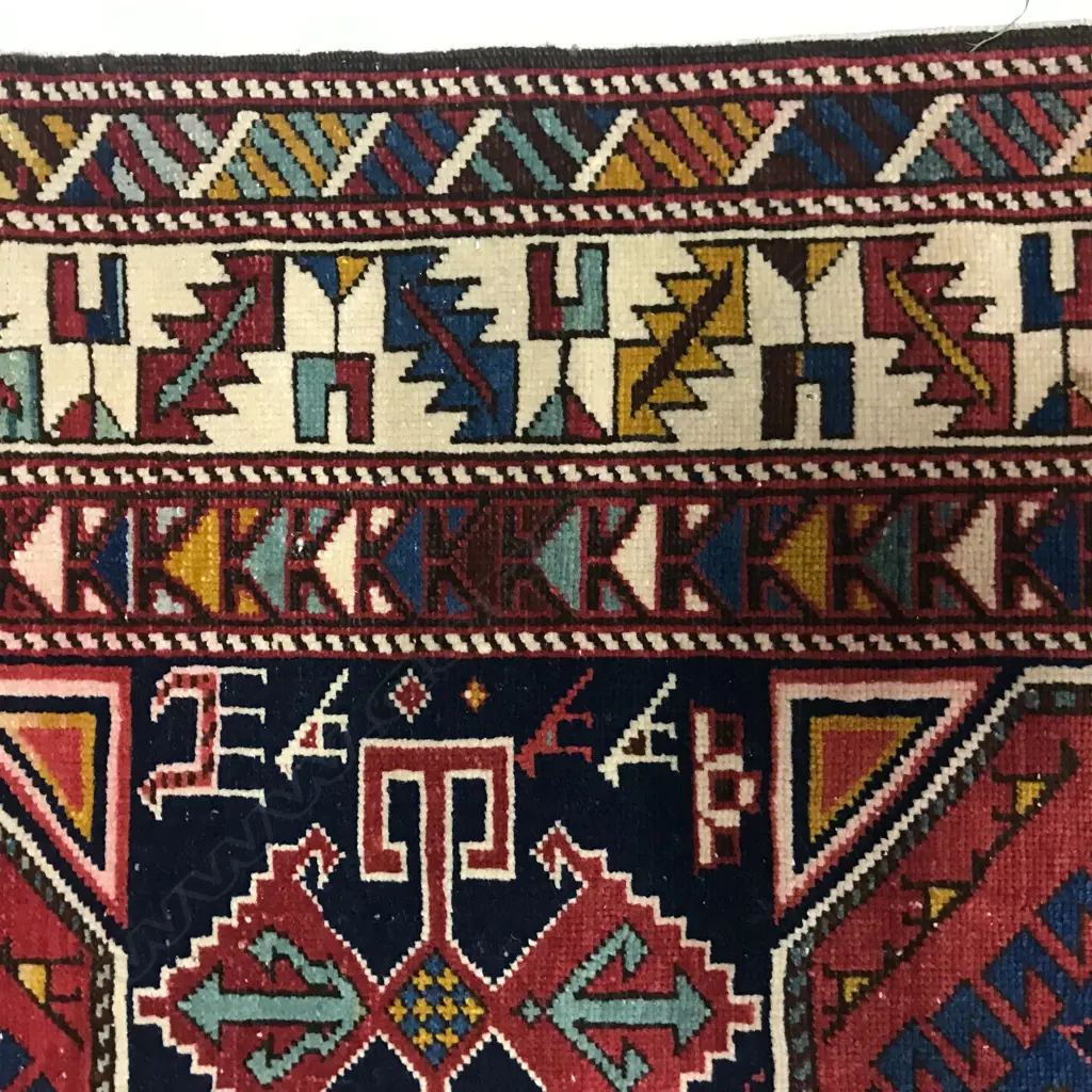A Bijov, Shirvan rug. Early 20thC. 184 x 123cm Image 1++