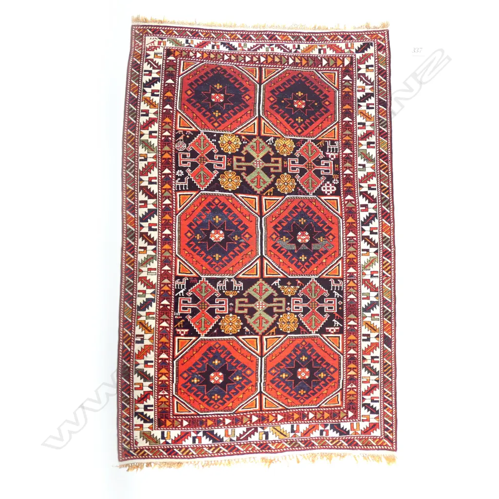 A Bijov, Shirvan rug. Early 20thC. 184 x 123cm Image 1++