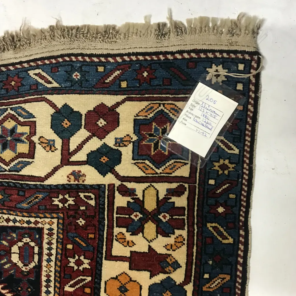 A long Hajikabul, Shirvan runner. Second half of 19thC. 415 x 123cm. Image 1++