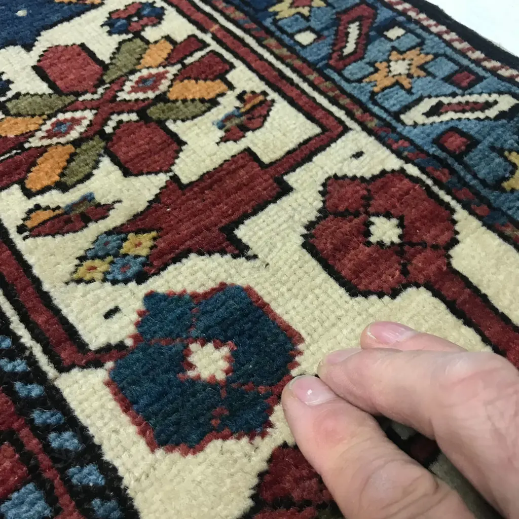 A long Hajikabul, Shirvan runner. Second half of 19thC. 415 x 123cm. Image 1++