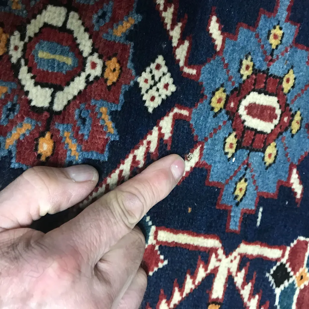 A long Hajikabul, Shirvan runner. Second half of 19thC. 415 x 123cm. Image 1++