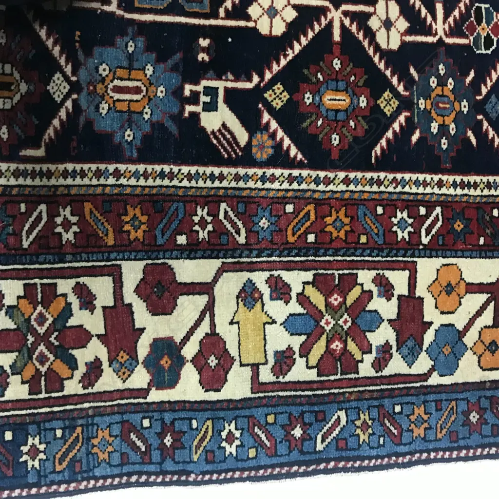 A long Hajikabul, Shirvan runner. Second half of 19thC. 415 x 123cm. Image 1++