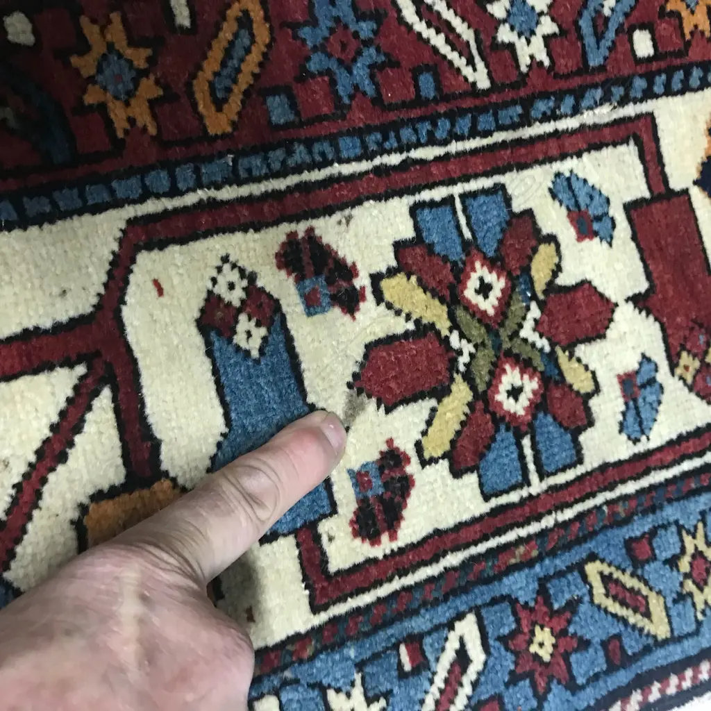 A long Hajikabul, Shirvan runner. Second half of 19thC. 415 x 123cm. Image 1++