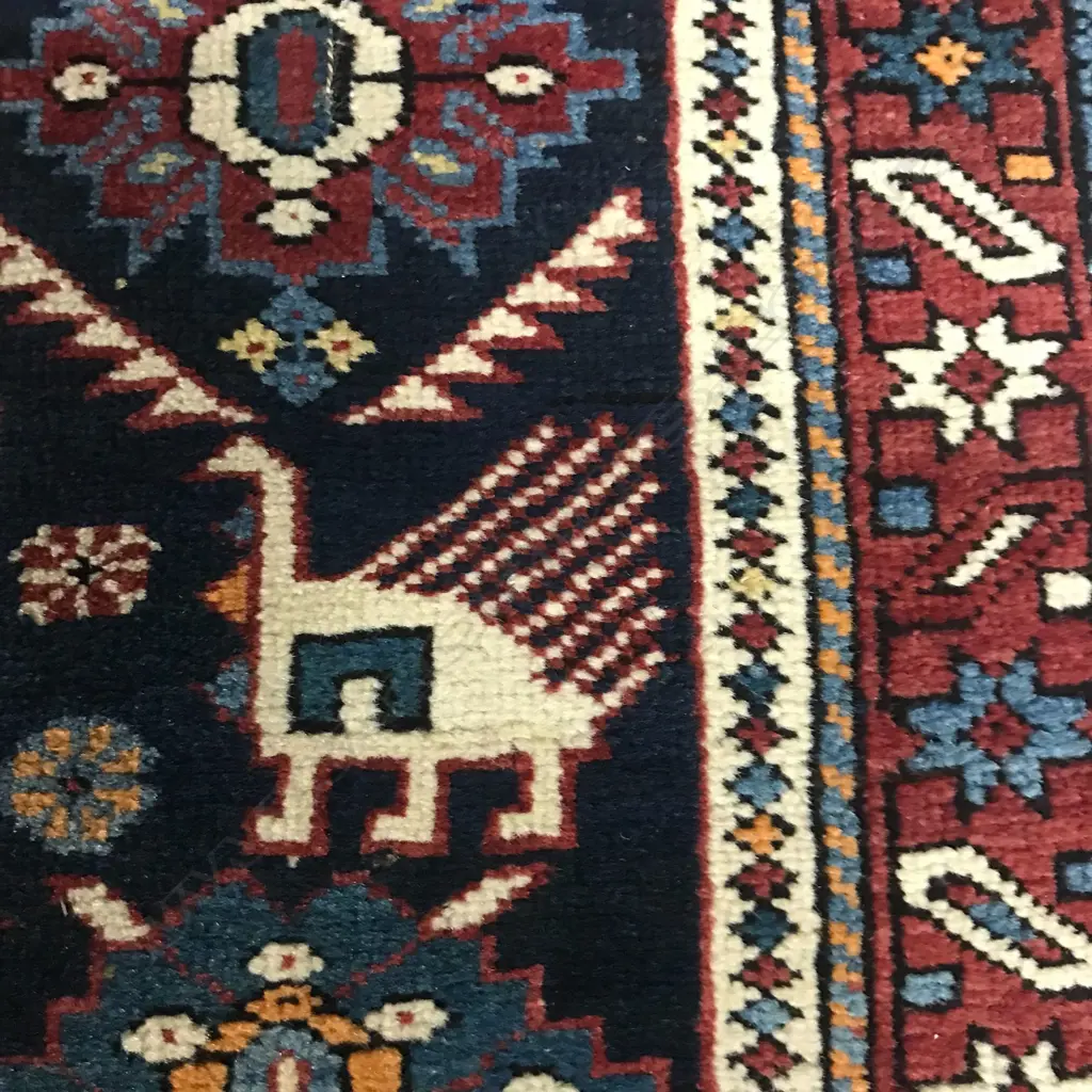 A long Hajikabul, Shirvan runner. Second half of 19thC. 415 x 123cm. Image 1++