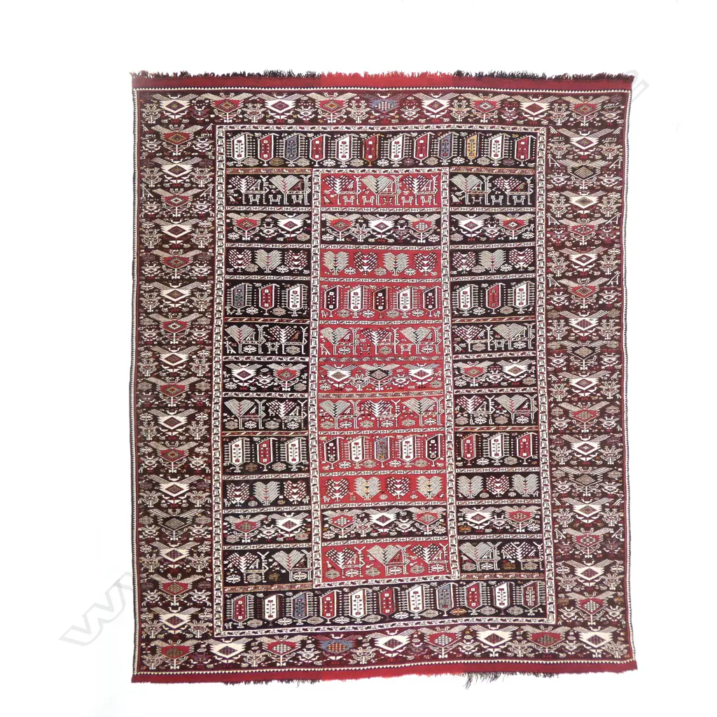 A Shadda Zili flatweave, Shirvan, 1898. 230 x 190cm Image 1++