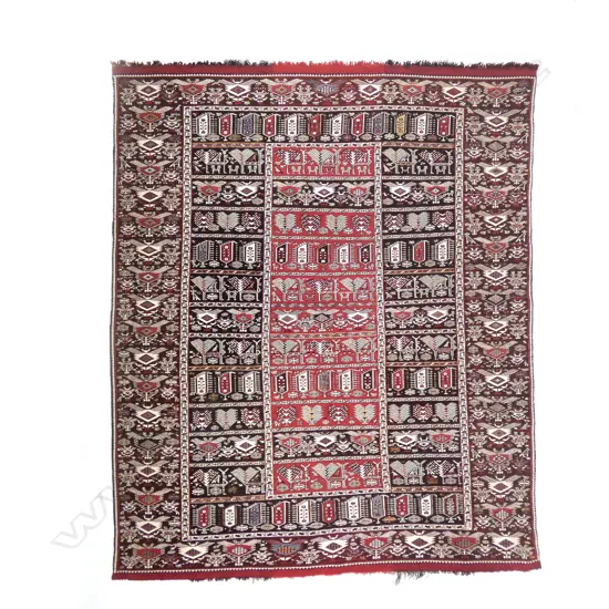 A Shadda Zili flatweave, Shirvan, 1898. 230 x 190cm