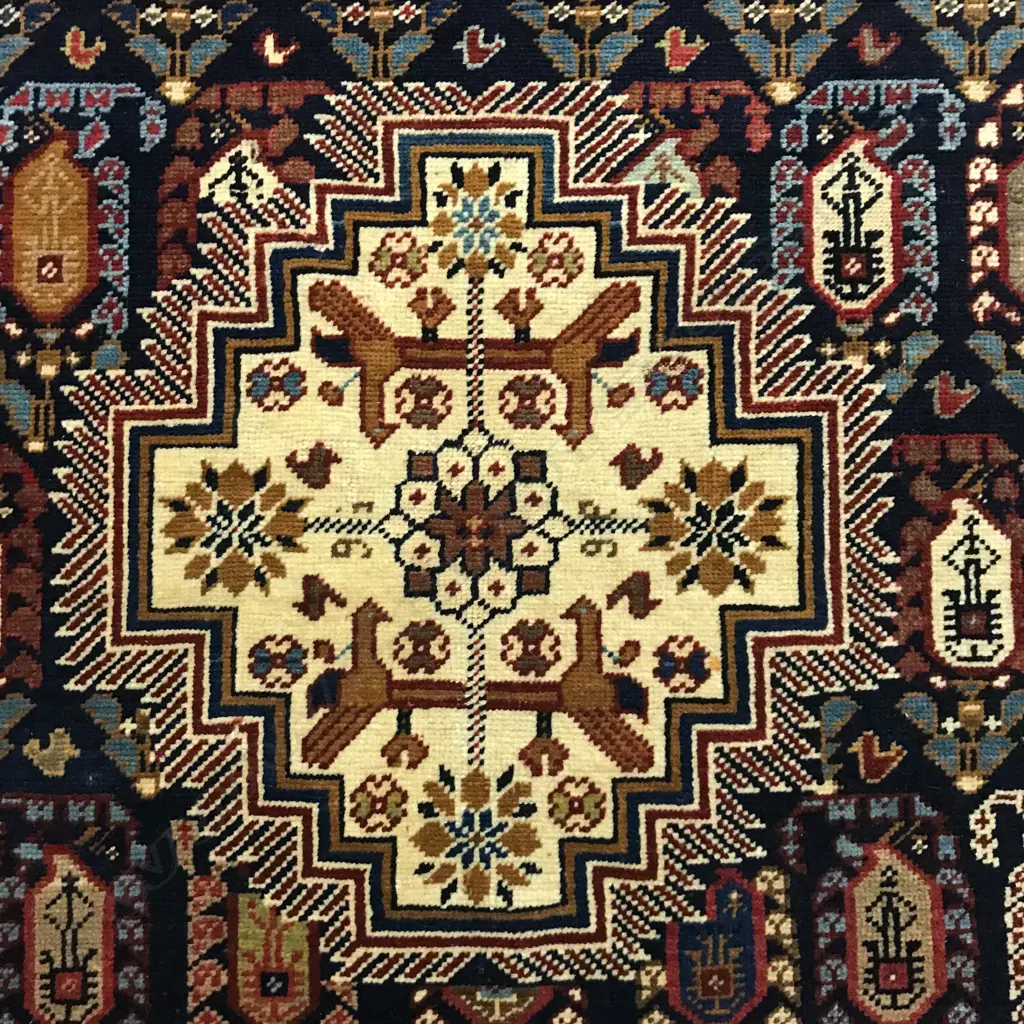 A Khila Boteh, Baku region, Shirvan rug. Second half 19thC. 254 x 152cm. Image 1++