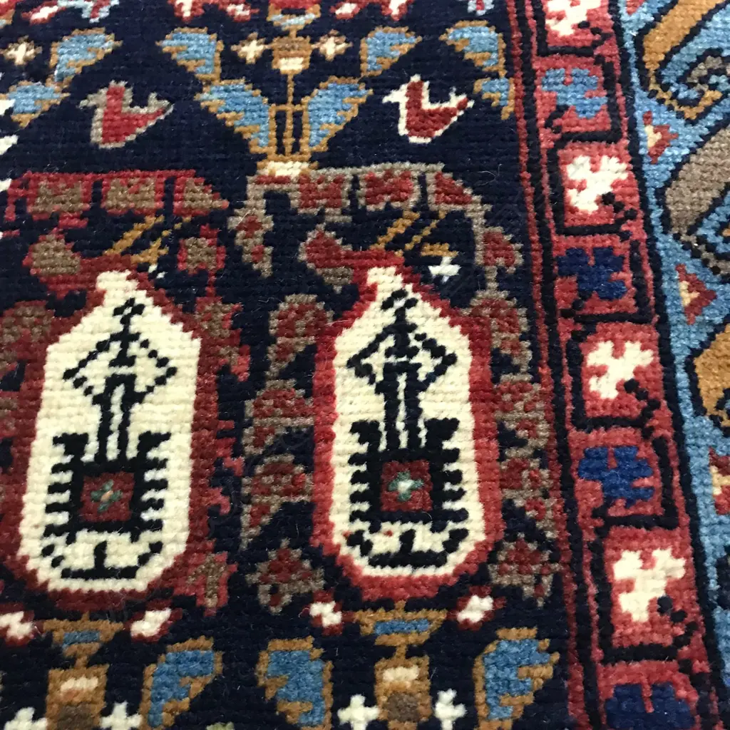 A Khila Boteh, Baku region, Shirvan rug. Second half 19thC. 254 x 152cm. Image 1++
