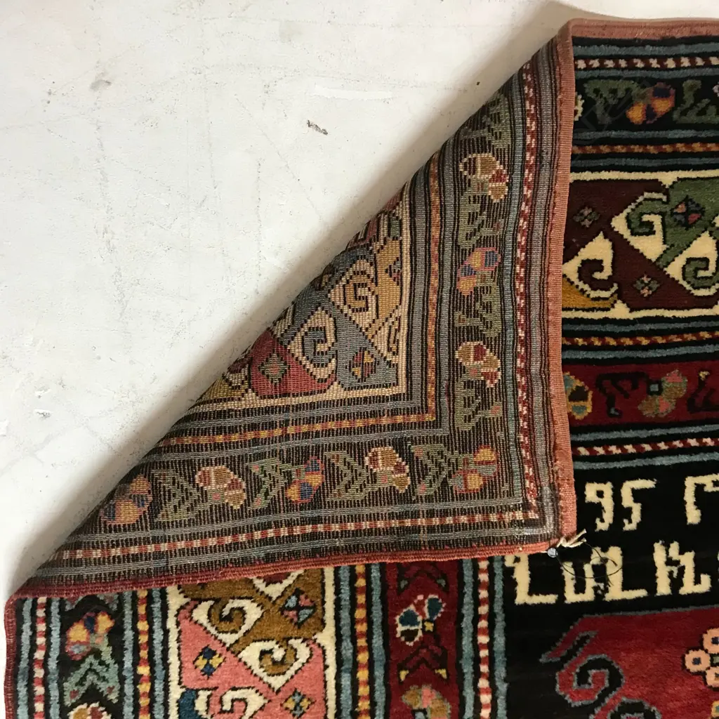 A superb Kadim Gyanja runner. Dated 1895, 304 x 151cm. Image 1++