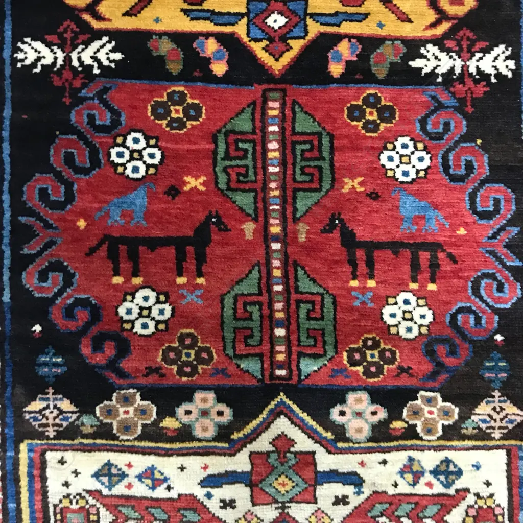 A superb Kadim Gyanja runner. Dated 1895, 304 x 151cm. Image 1++