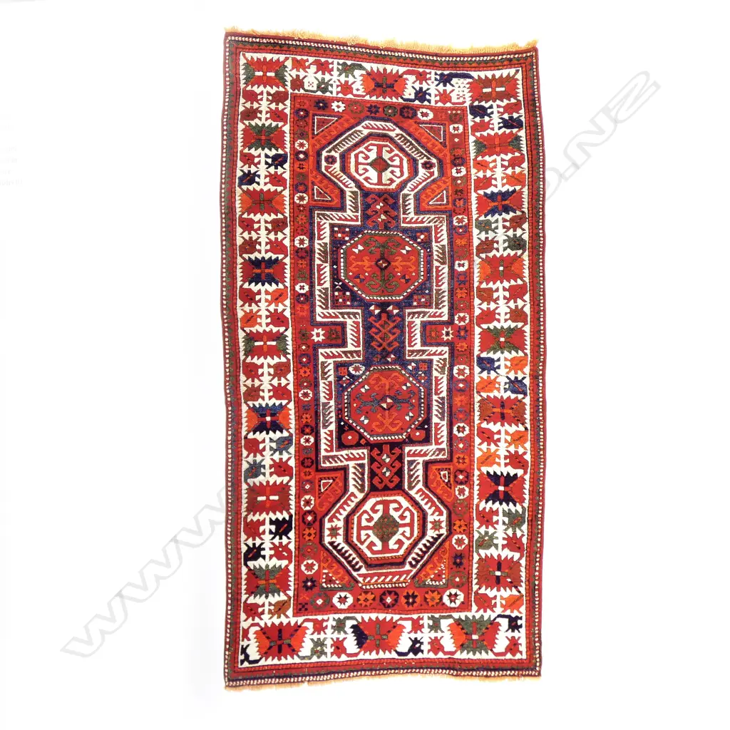 A Kadim Gyanja rug. 19th century. 260 x 132cm. Image 1++