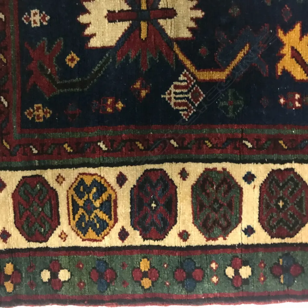 A Mihrabi Gyanja prayer rug. Second half 19thC. 158 x 85cm. Image 1++