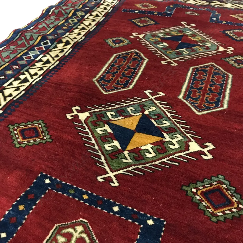 A Mihrabi Salakhly (so called Borchalou Kazak) prayer rug. 182 x 135cm. Image 1++