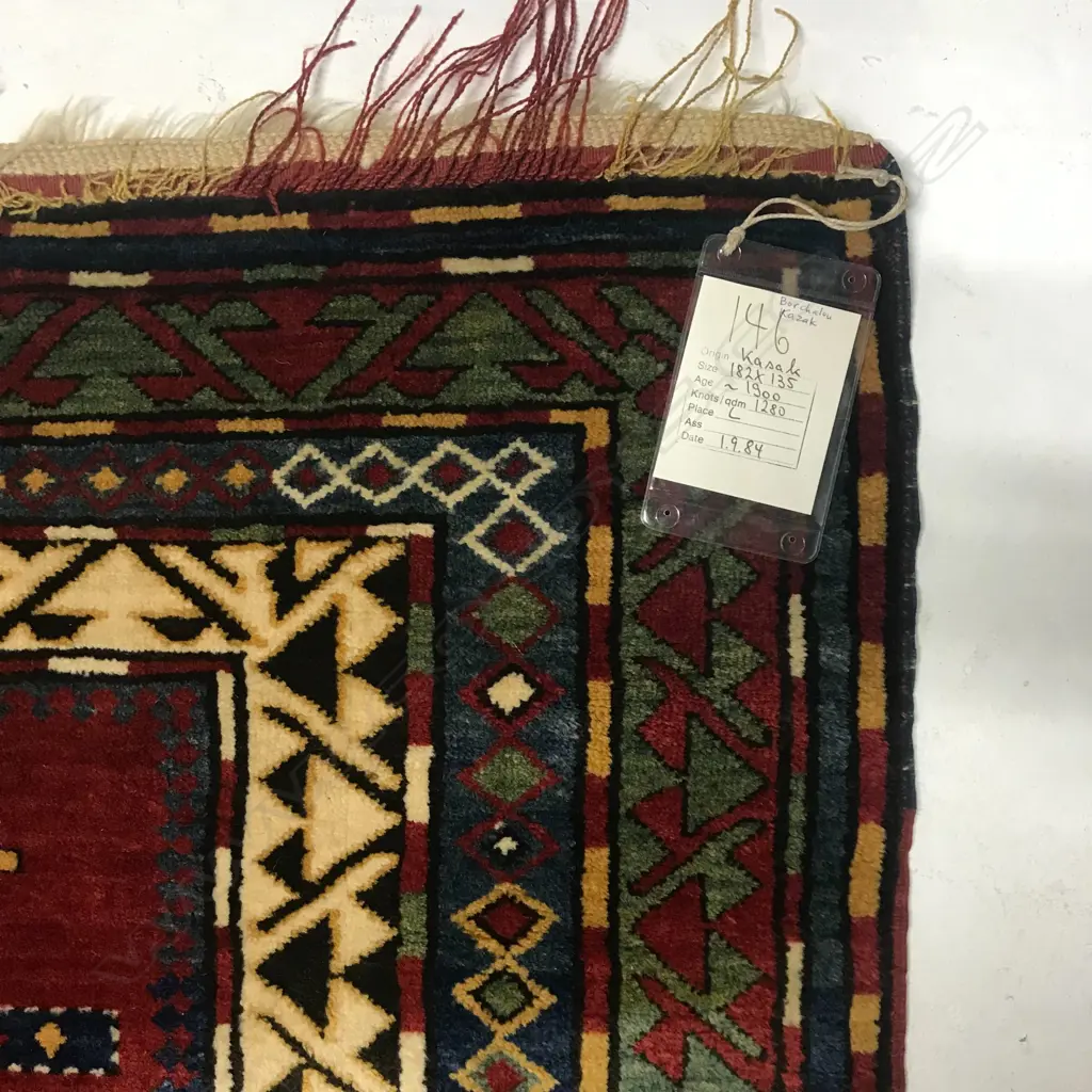 A Mihrabi Salakhly (so called Borchalou Kazak) prayer rug. 182 x 135cm. Image 1++