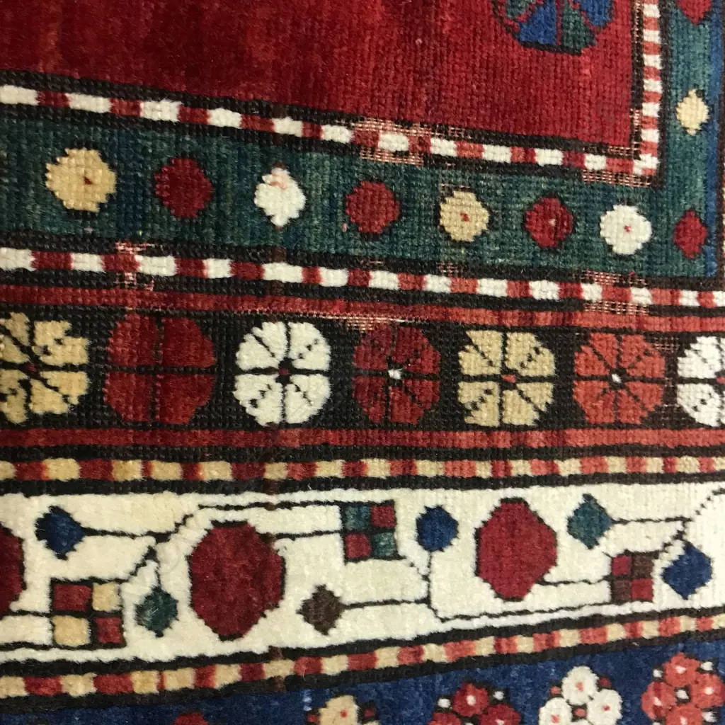 A Kaimagly (Lambalo Kazak), Kazak rug. Dated 1342 = 1923. 254 x 162cm Image 1++
