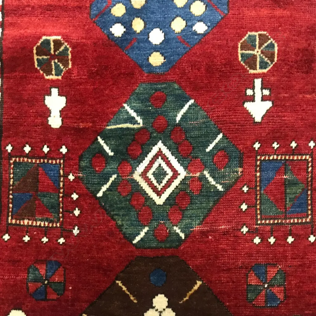 A Kaimagly (Lambalo Kazak), Kazak rug. Dated 1342 = 1923. 254 x 162cm Image 1++