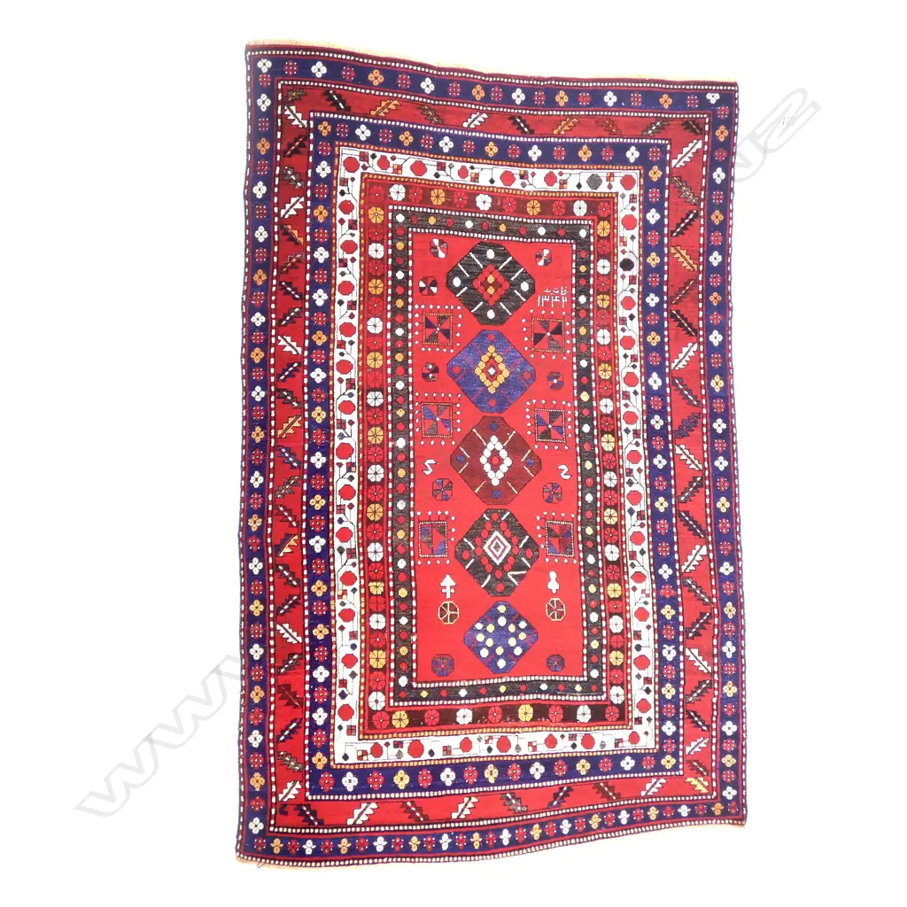 A Kaimagly (Lambalo Kazak), Kazak rug. Dated 1342 = 1923. 254 x 162cm Image 1++