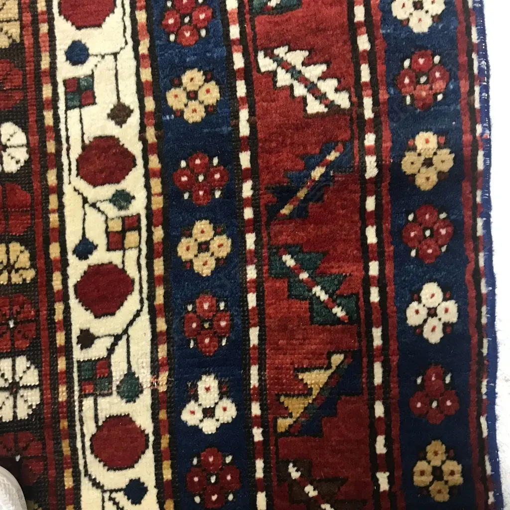 A Kaimagly (Lambalo Kazak), Kazak rug. Dated 1342 = 1923. 254 x 162cm Image 1++
