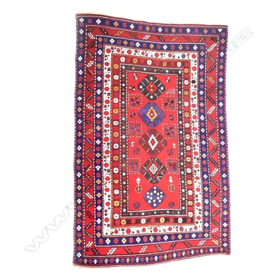 A Kaimagly (Lambalo Kazak), Kazak rug. Dated 1342 = 1923. 254 x 162cm
