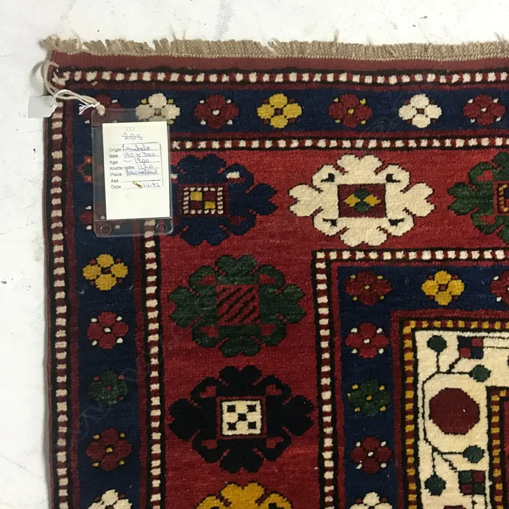 A Kaimagly (Lambalo Kazak), Kazak rug, circa 1900. 245 x 138cm Image 1++