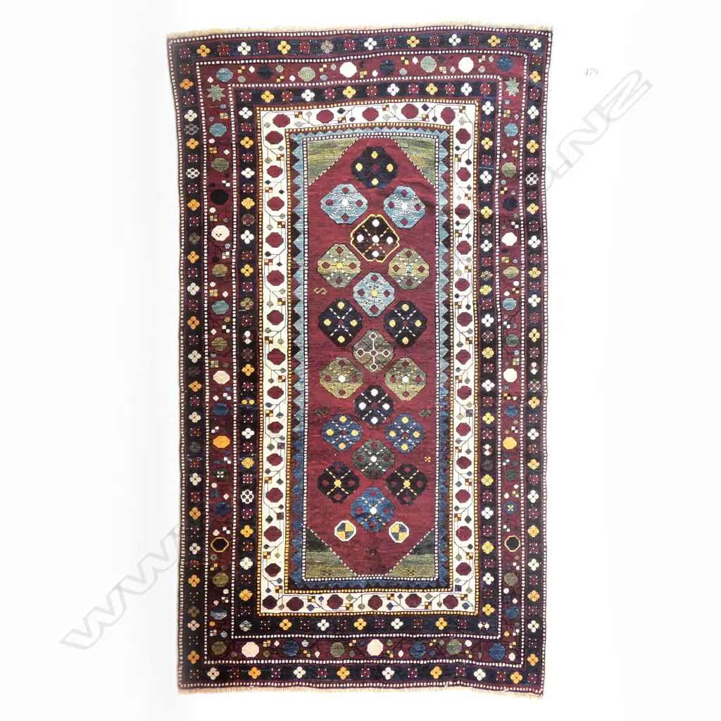 A Kaimagly (Lambalo Kazak), Kazak rug, circa 1900. 245 x 138cm Image 1++