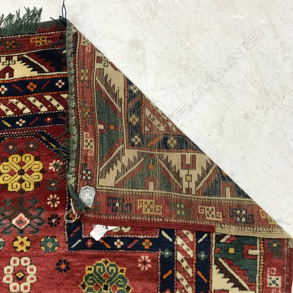 A Mihrabi Geychelli (Fakhraly Kazak) prayer rug. Late 19thC. 172 x 120cm. Image 1++