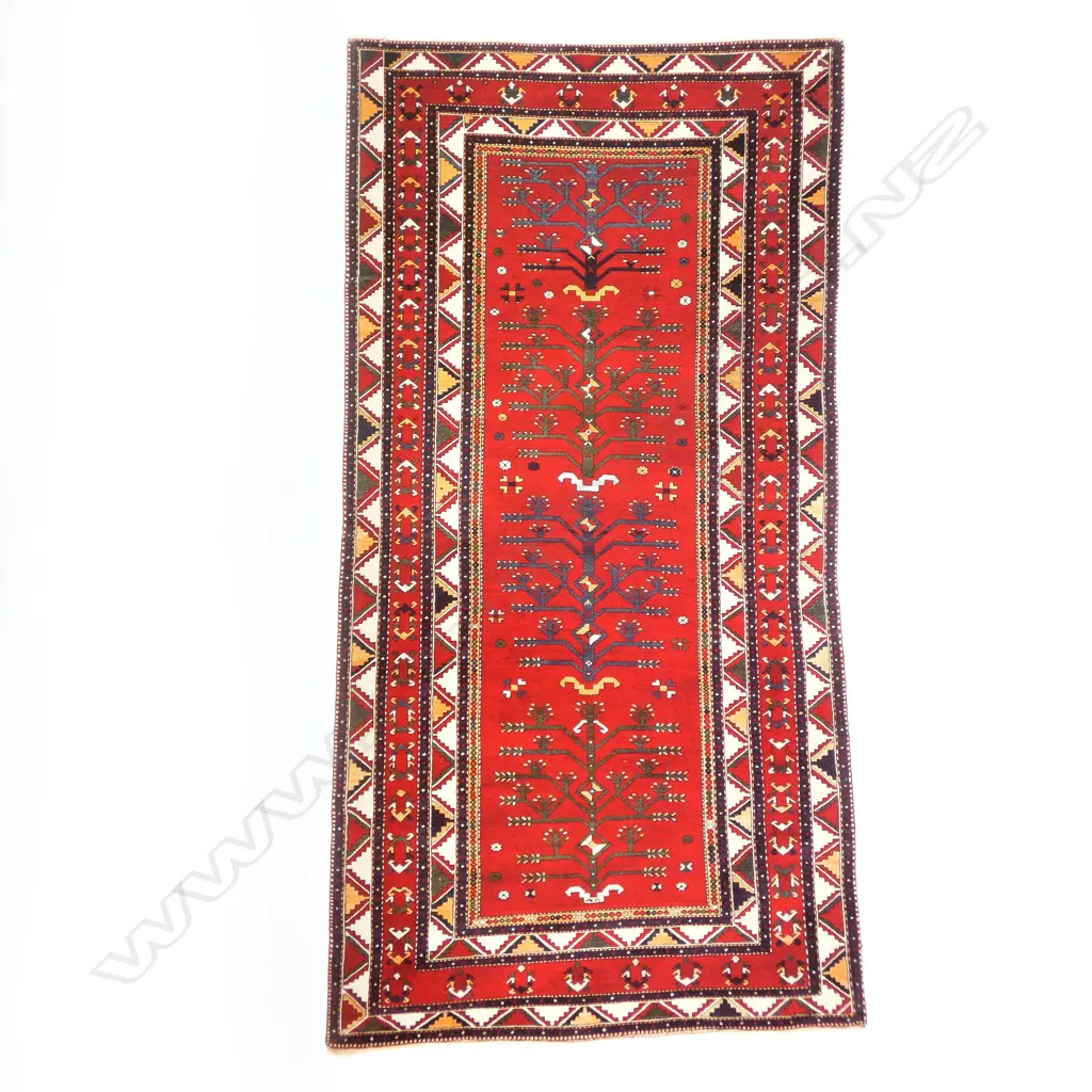 An Agajly Geychely (Tree Kazak) runner. Last quarter 19thC. 350 x 174cm. Image 1++