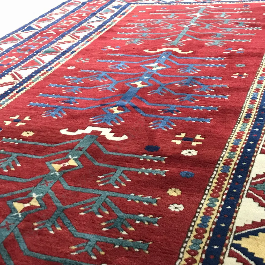 An Agajly Geychely (Tree Kazak) runner. Last quarter 19thC. 350 x 174cm. Image 1++