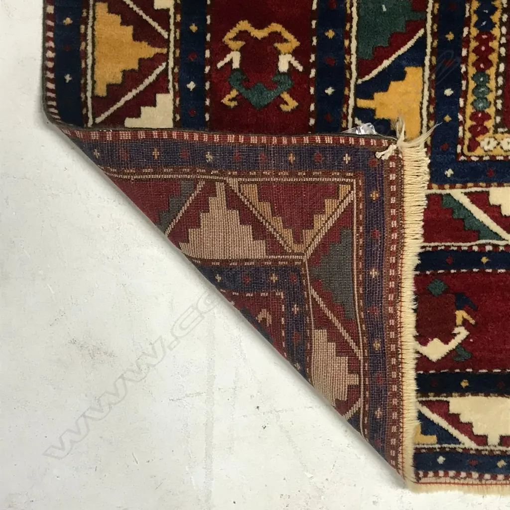 An Agajly Geychely (Tree Kazak) runner. Last quarter 19thC. 350 x 174cm. Image 1++