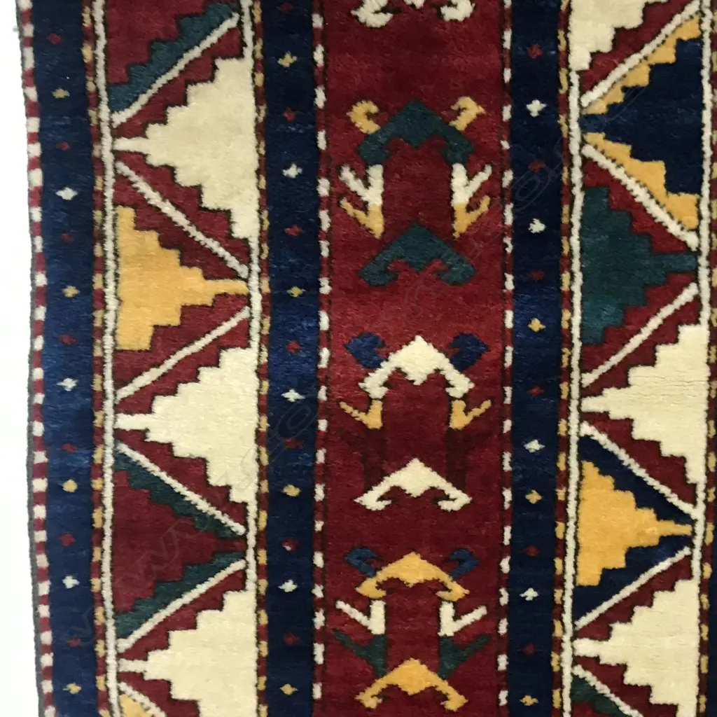 An Agajly Geychely (Tree Kazak) runner. Last quarter 19thC. 350 x 174cm. Image 1++