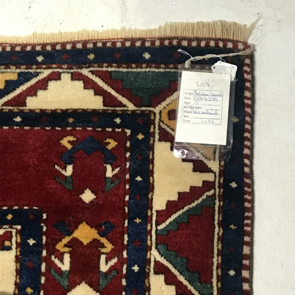 An Agajly Geychely (Tree Kazak) runner. Last quarter 19thC. 350 x 174cm. Image 1++