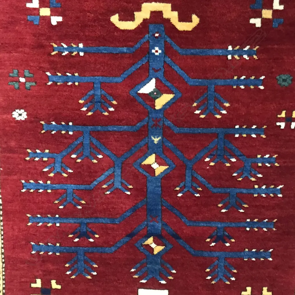 An Agajly Geychely (Tree Kazak) runner. Last quarter 19thC. 350 x 174cm. Image 1++