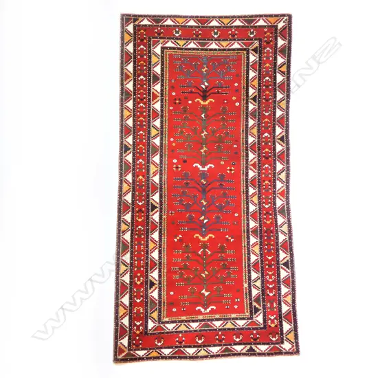 An Agajly Geychely (Tree Kazak) runner. Last quarter 19thC. 350 x 174cm.