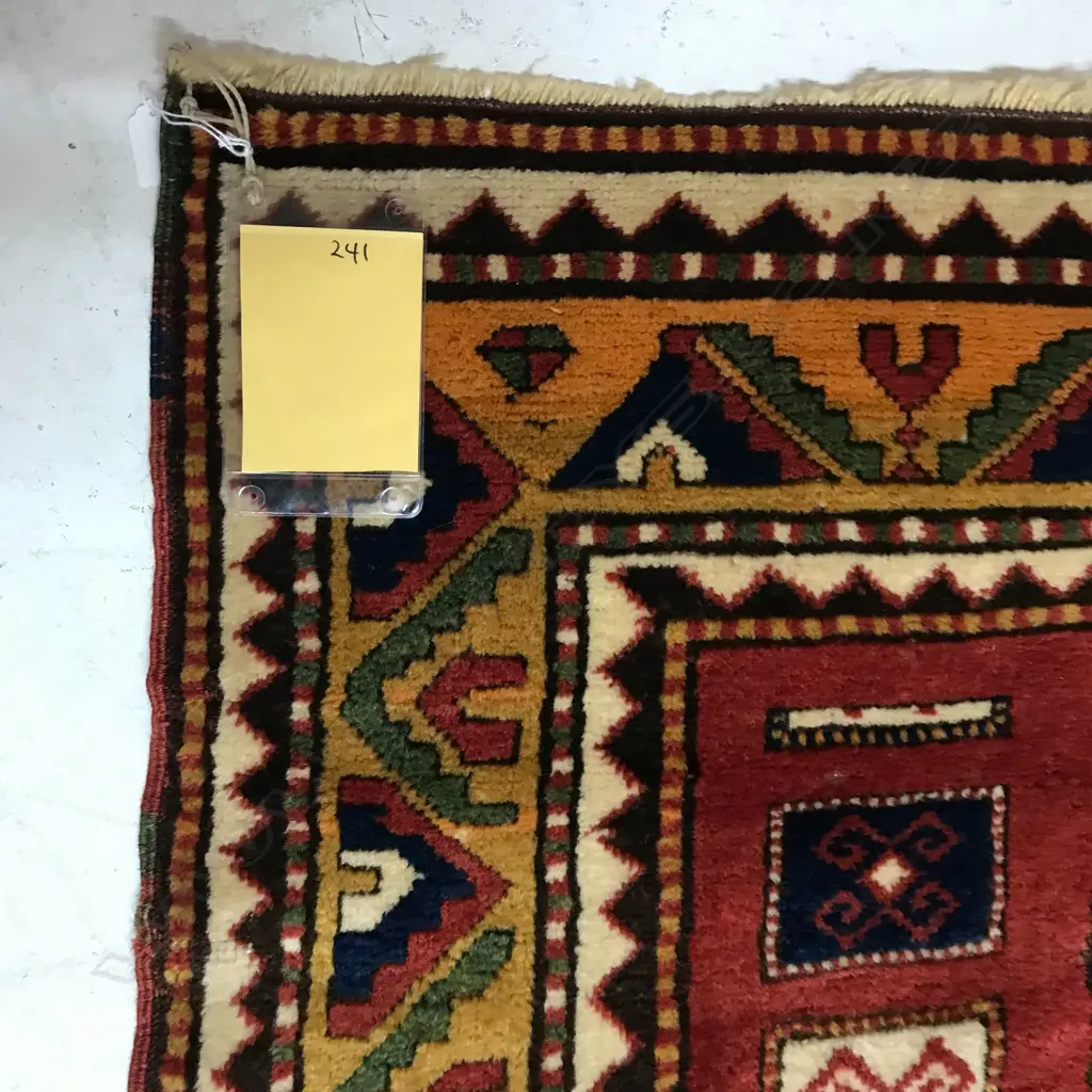 A Demirchiler, Kazak prayer rug. Last quarter 19thC. 245 x 134cm. Image 1++