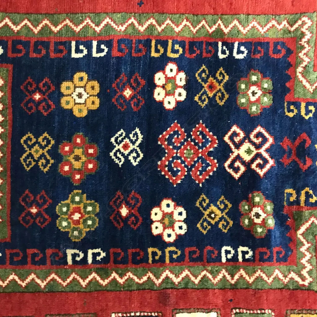 A Demirchiler, Kazak prayer rug. Last quarter 19thC. 245 x 134cm. Image 1++