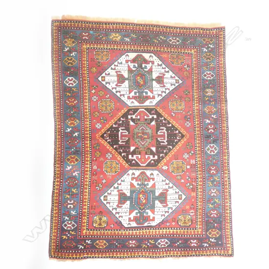 A Borchalou, Kazak rug Late 19thC. 198 x 156cm.