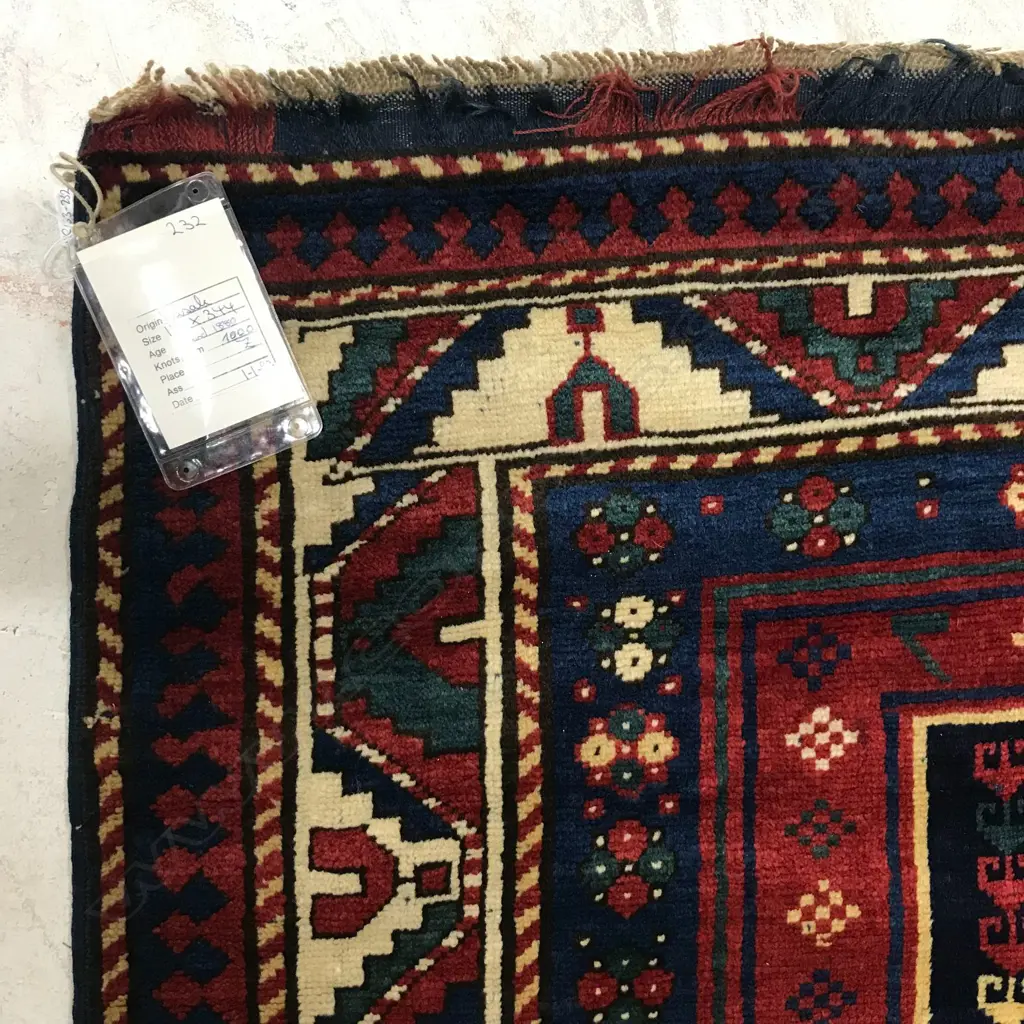 A Kachagan, (Borchalu district) Kazak runner. c.1880. 344 x 157cm. Image 1++