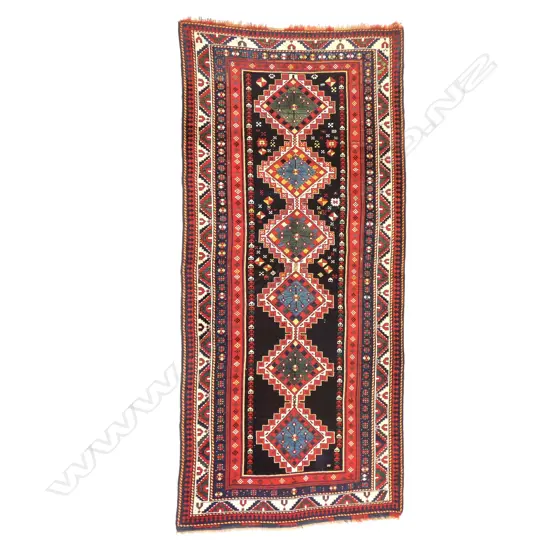 A Kachagan, (Borchalu district) Kazak runner. c.1880. 344 x 157cm.