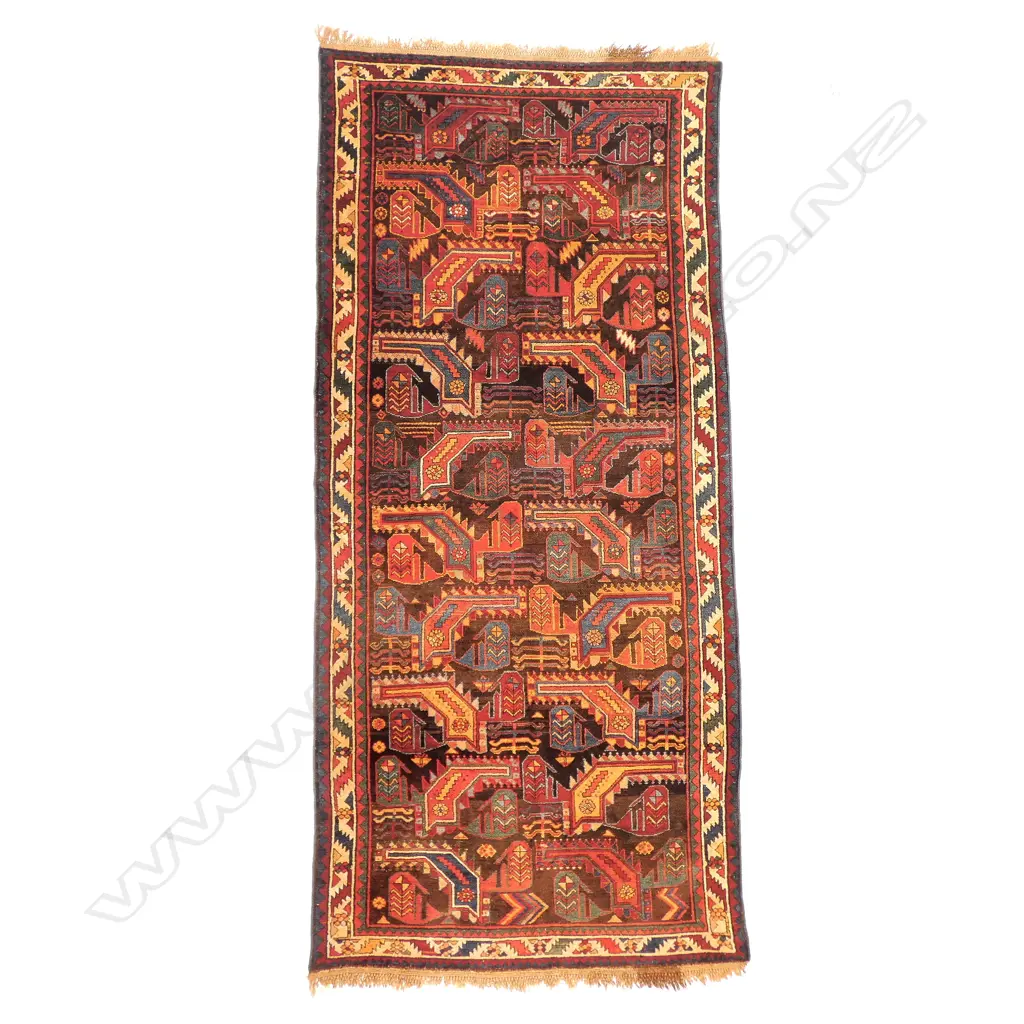 An Goradiz (Horadiz), Karabakh 'buynuz' runner. Beginning of the 20thC. 299 x 135cm. Image 1++