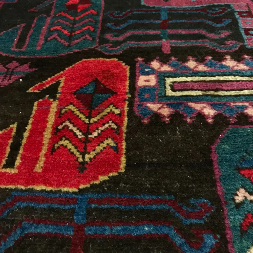 An Goradiz (Horadiz), Karabakh 'buynuz' runner. Beginning of the 20thC. 299 x 135cm. Image 1++