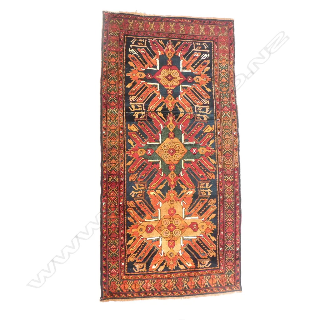 A Chelaberd (Eagle Kazak) Karabakh rug. First half 20thC. 266 x 133cm. Image 1++