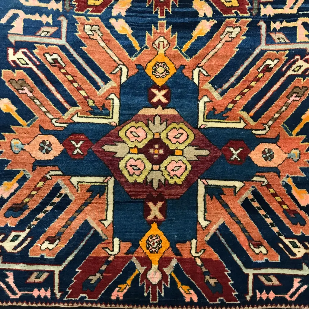 A Chelaberd (Eagle Kazak) Karabakh rug. First half 20thC. 266 x 133cm. Image 1++