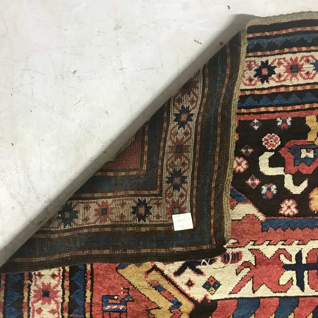 A Chelebi/Chelaberd (Eagle Kazak) Karabakh rug. Second half 19thC. 234 x 168cm Image 1++