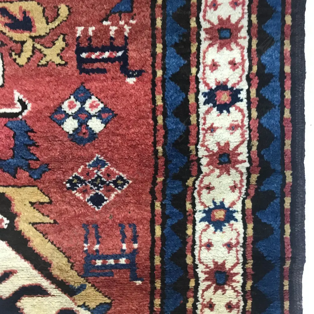 A Chelebi/Chelaberd (Eagle Kazak) Karabakh rug. Second half 19thC. 234 x 168cm Image 1++