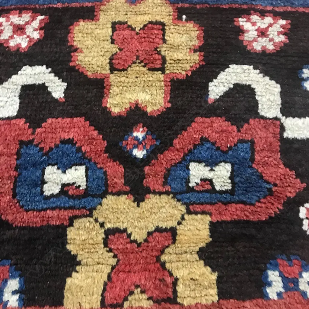 A Chelebi/Chelaberd (Eagle Kazak) Karabakh rug. Second half 19thC. 234 x 168cm Image 1++