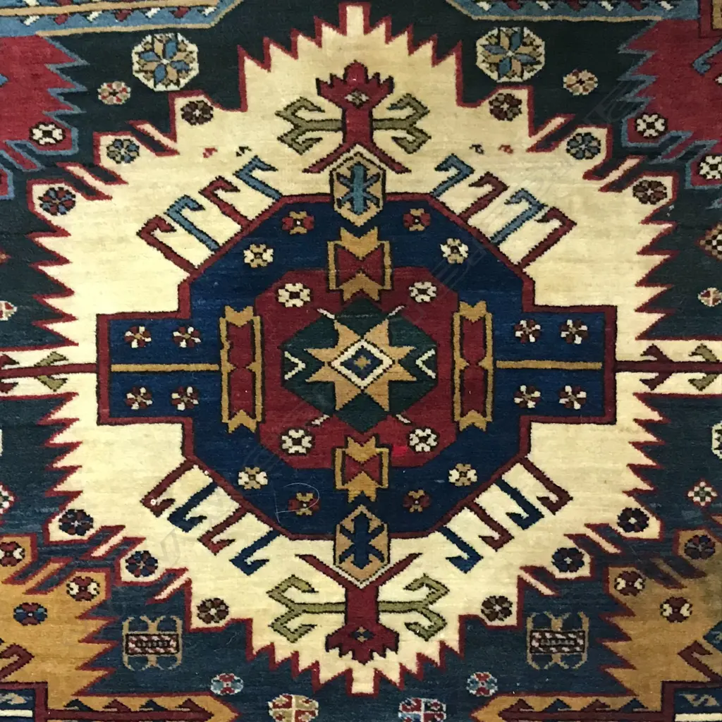 An Alikhanly Kuba rug. Dated 1914. 146 x 102cm Image 1++