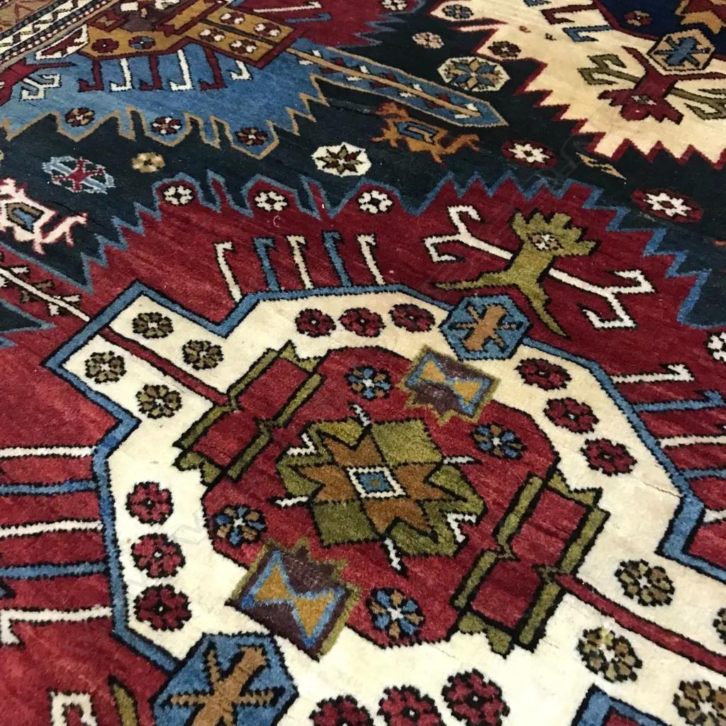 An Alikhanly Kuba rug. Dated 1914. 146 x 102cm Image 1++